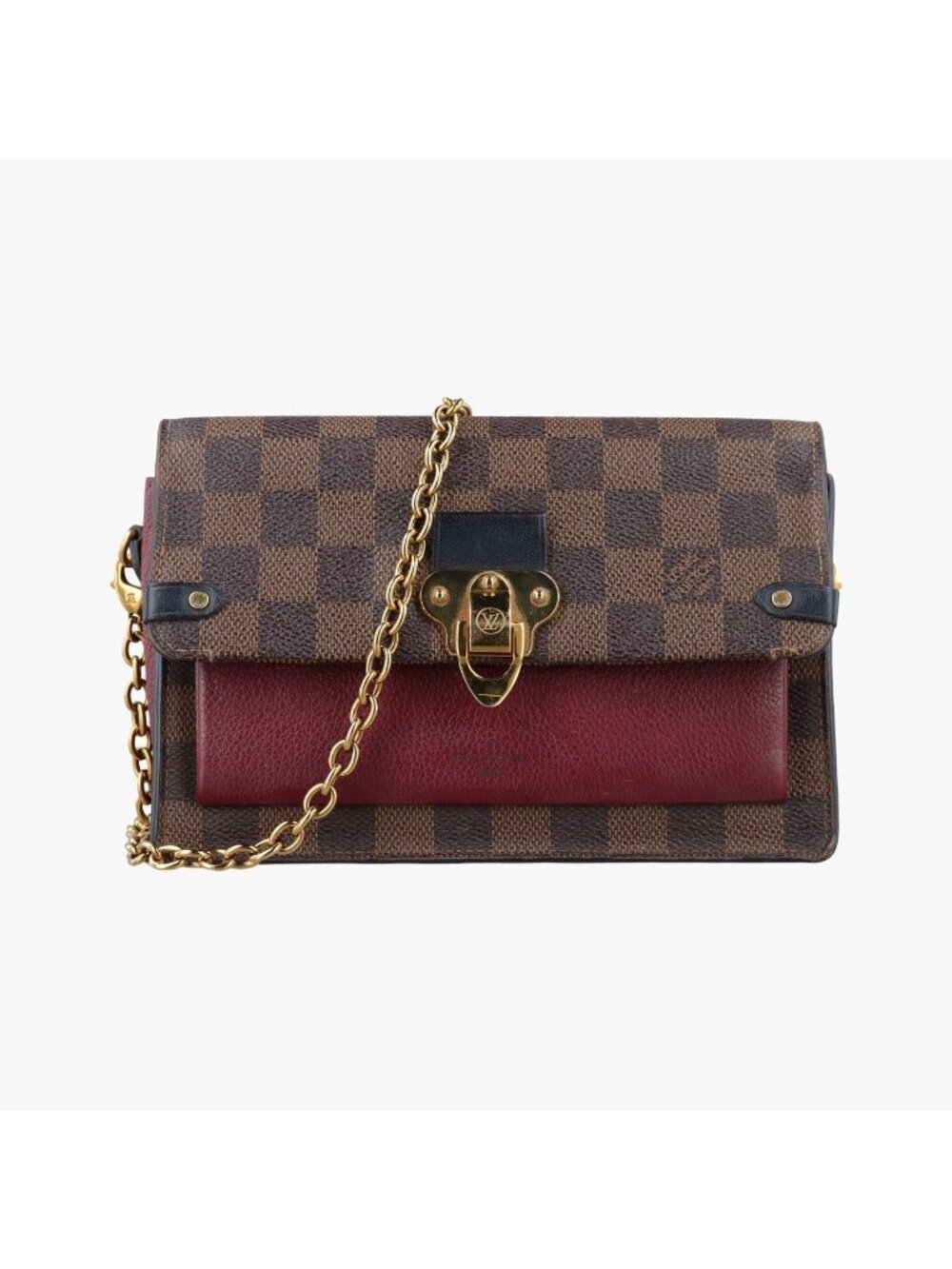 Louis Vuitton Vavin PM Ebene Bordeaux Monogram Canvas Calfskin